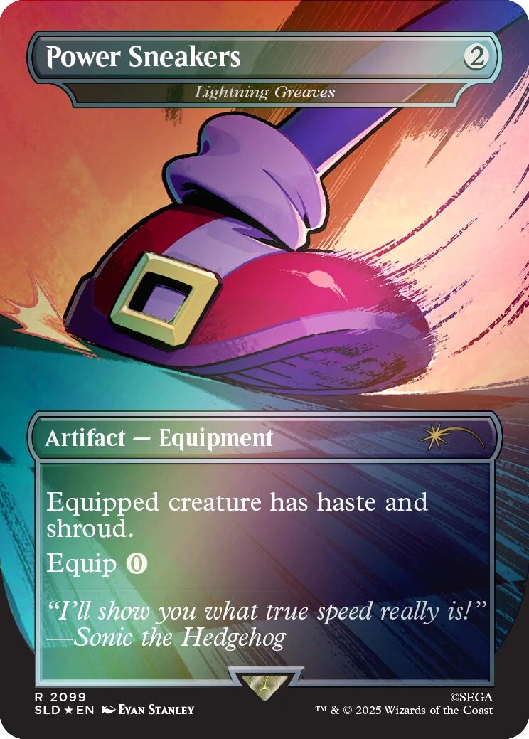 Power Sneakers - Lightning Greaves (Rainbow Foil) [Secret Lair Drop Series] - Magic: The Gathering - Card Brawlers | Quebec | Canada |