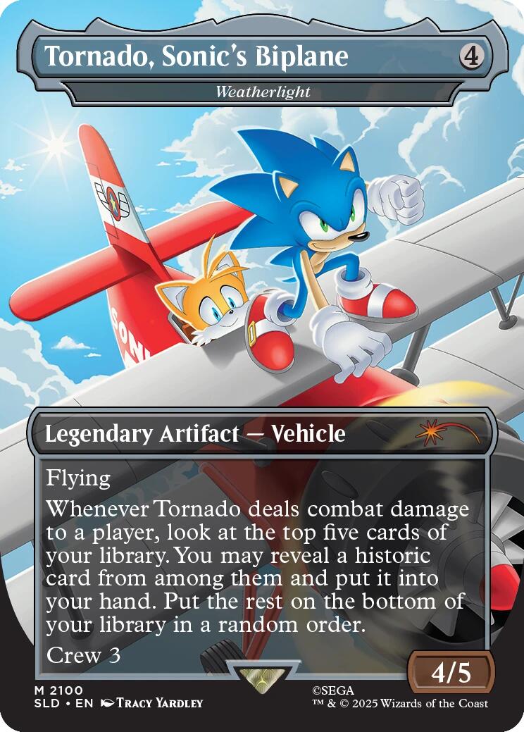 Tornado, Sonic's Biplane - Weatherlight [Secret Lair Drop Series] - Magic: The Gathering - Card Brawlers | Quebec | Canada |