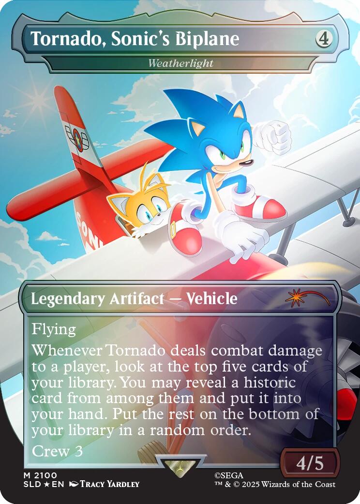 Tornado, Sonic's Biplane - Weatherlight (Rainbow Foil) [Secret Lair Drop Series] - Magic: The Gathering - Card Brawlers | Quebec | Canada |