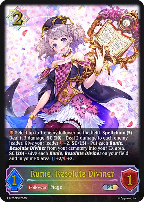 Runie, Resolute Diviner (PR-256EN) [Promotional Cards] - Bushiroad - Card Brawlers | Quebec | Canada |