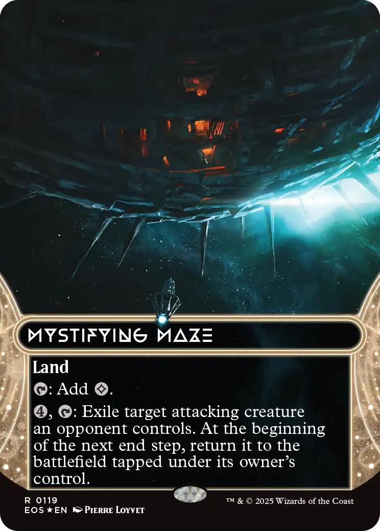 Mystifying Maze (0119) (Borderless) (Galaxy Foil) [Edge of Eternities: Stellar Sights] - Magic: The Gathering - Card Brawlers | Quebec | Canada |