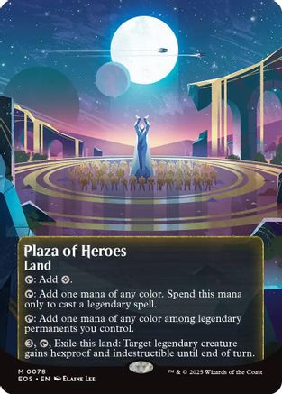 Plaza of Heroes (0078) (Borderless) [Edge of Eternities: Stellar Sights] - Magic: The Gathering - Card Brawlers | Quebec | Canada |