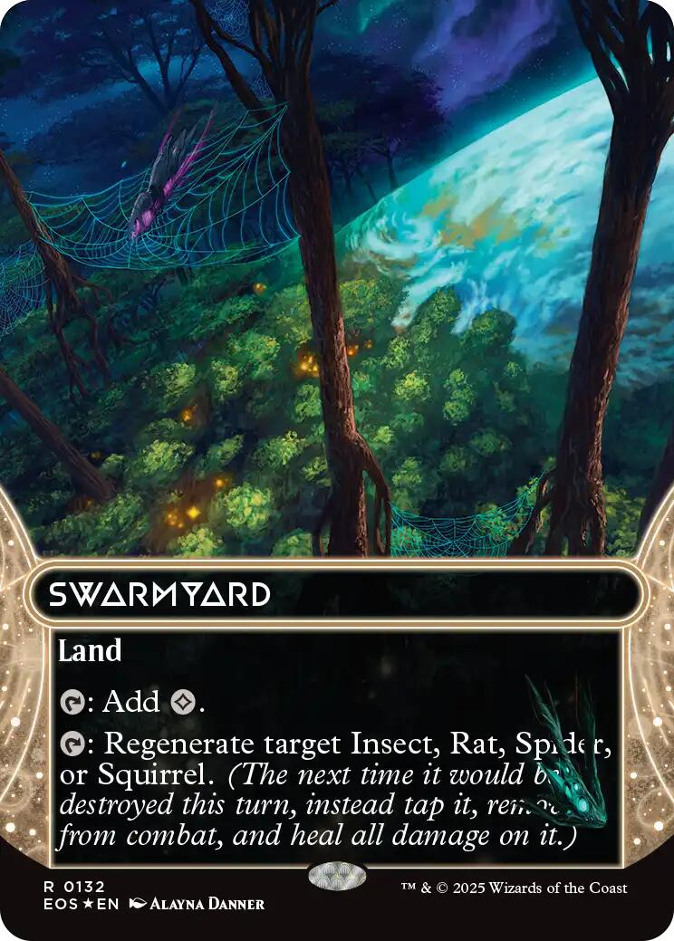 Swarmyard (0132) (Borderless) (Galaxy Foil) [Edge of Eternities: Stellar Sights] - Magic: The Gathering - Card Brawlers | Quebec | Canada |
