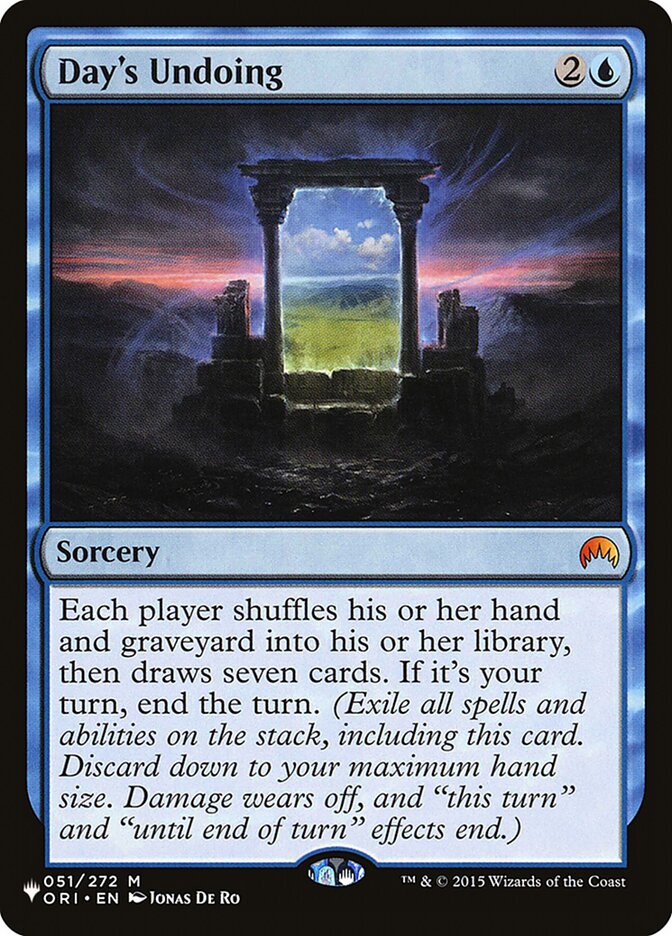 Day's Undoing [The List] - Magic: The Gathering - Card Brawlers | Quebec | Canada |