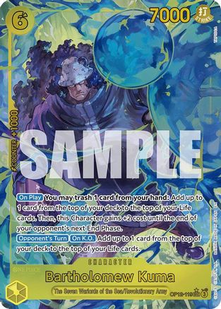 Bartholomew Kuma (Alternate Art) (OP12-119) - Legacy of the Master Foil