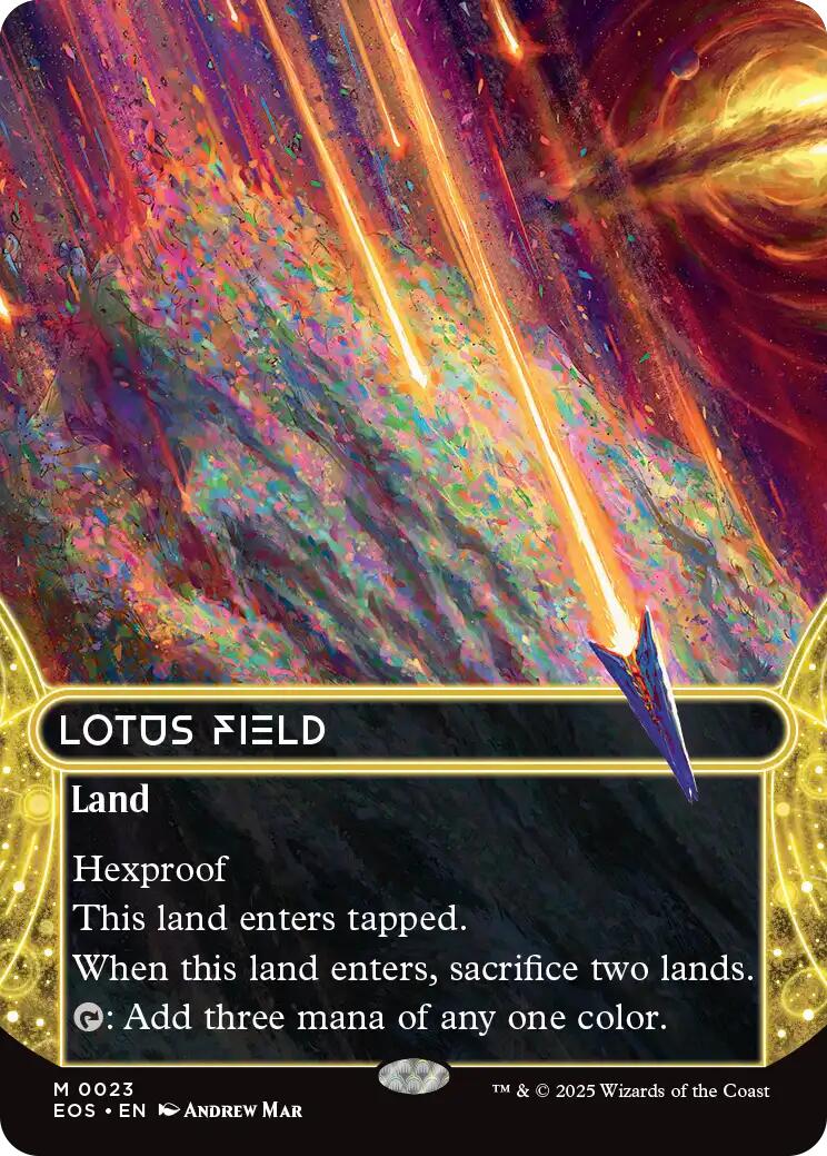 Lotus Field (0023) (Borderless) [Edge of Eternities: Stellar Sights] - Magic: The Gathering - Card Brawlers | Quebec | Canada |