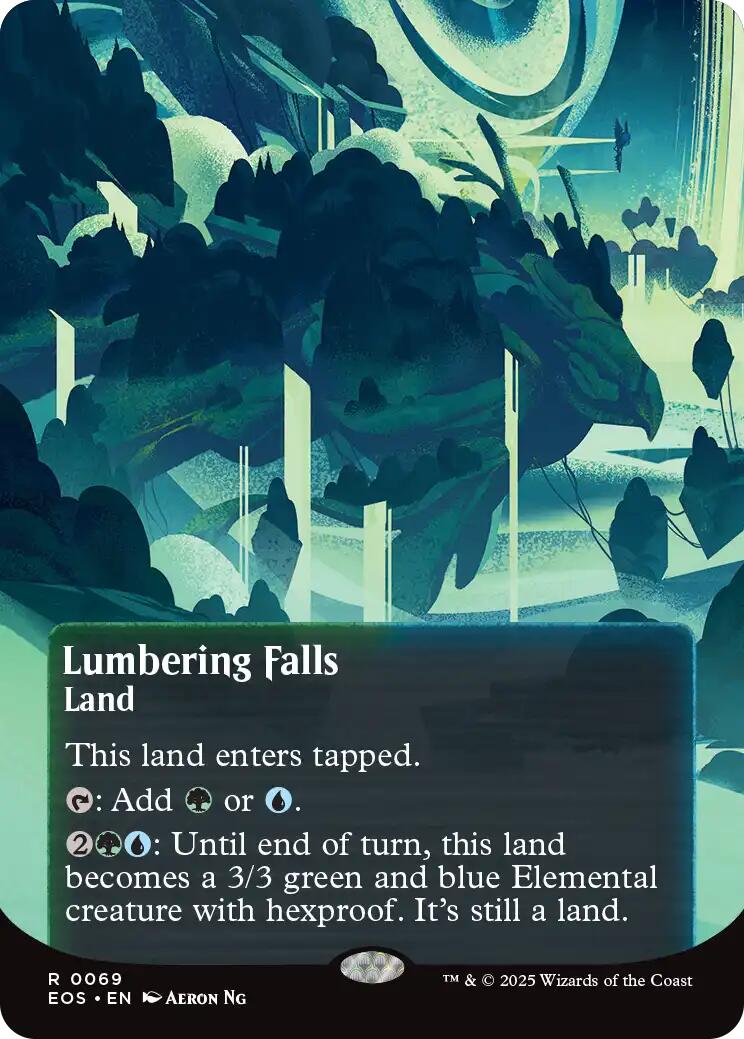 Lumbering Falls (0069) (Borderless) [Edge of Eternities: Stellar Sights] - Magic: The Gathering - Card Brawlers | Quebec | Canada |