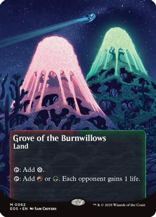 Grove of the Burnwillows (0062) (Borderless) [Edge of Eternities: Stellar Sights] - Magic: The Gathering - Card Brawlers | Quebec | Canada |