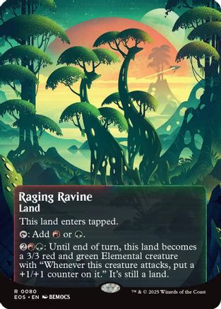 Raging Ravine (0080) (Borderless) [Edge of Eternities: Stellar Sights] - Magic: The Gathering - Card Brawlers | Quebec | Canada |