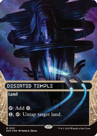 Deserted Temple (0101) (Borderless) (Galaxy Foil) [Edge of Eternities: Stellar Sights] - Magic: The Gathering - Card Brawlers | Quebec | Canada |