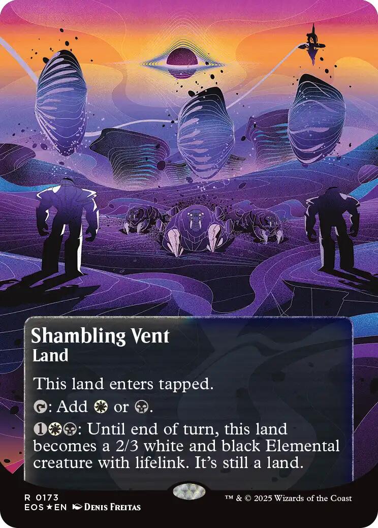 Shambling Vent (0173) (Borderless) (Galaxy Foil) [Edge of Eternities: Stellar Sights] - Magic: The Gathering - Card Brawlers | Quebec | Canada |