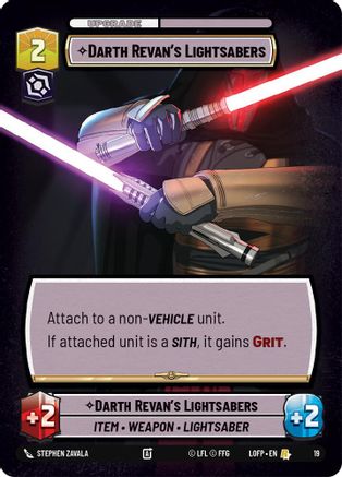 Darth Revan's Lightsabers (19) (19) [Organized Play Promos] - Fantasy Flight Games - Card Brawlers | Quebec | Canada |