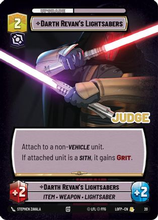 Darth Revan's Lightsabers (20) (20) [Judge Promos] - Fantasy Flight Games - Card Brawlers | Quebec | Canada |