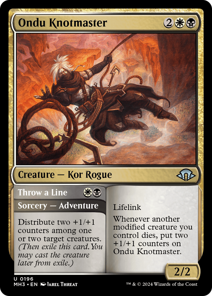 Ondu Knotmaster // Throw a Line [Modern Horizons 3] - Magic: The Gathering - Card Brawlers | Quebec | Canada |