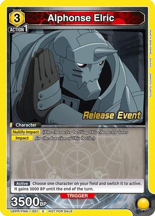Alphonse Elric (001) (UEPR/FMA-1-001) - UE09BT FULLMETAL ALCHEMIST Release Event Cards - UE09BT: FULLMETAL ALCHEMIST Release Event Cards - Card Brawlers | Quebec | Canada |