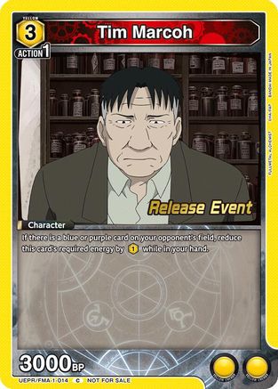 Tim Marcoh (UEPR/FMA-1-014) - UE09BT FULLMETAL ALCHEMIST Release Event Cards - UE09BT: FULLMETAL ALCHEMIST Release Event Cards - Card Brawlers | Quebec | Canada |