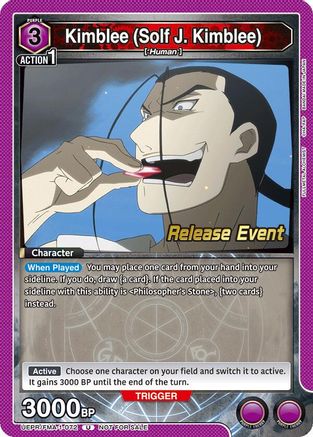 Kimblee (Solf J. Kimblee) (072) (UEPR/FMA-1-072) - UE09BT FULLMETAL ALCHEMIST Release Event Cards - UE09BT: FULLMETAL ALCHEMIST Release Event Cards - Card Brawlers | Quebec | Canada |