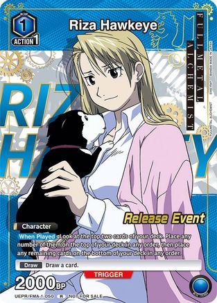Riza Hawkeye (Release Event Participation) (UEPR/FMA-1-050) - UE09BT FULLMETAL ALCHEMIST Release Event Cards - UE09BT: FULLMETAL ALCHEMIST Release Event Cards - Card Brawlers | Quebec | Canada |