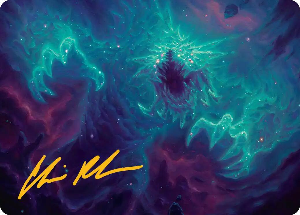 Cosmogoyf Art Card (Gold-Stamped Signature) [Edge of Eternities Art Series] - Magic: The Gathering - Card Brawlers | Quebec | Canada |