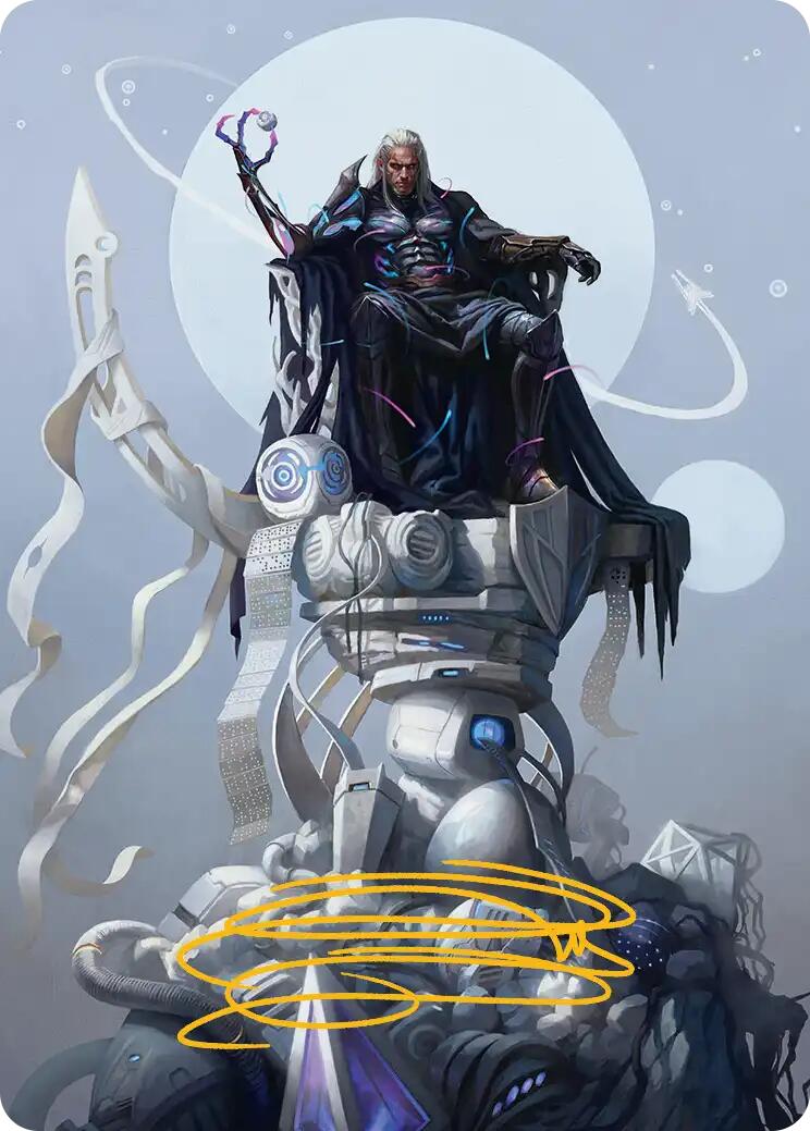 Tezzeret, Cruel Captain Art Card (35/54) (Gold-Stamped Signature) [Edge of Eternities Art Series] - Magic: The Gathering - Card Brawlers | Quebec | Canada |