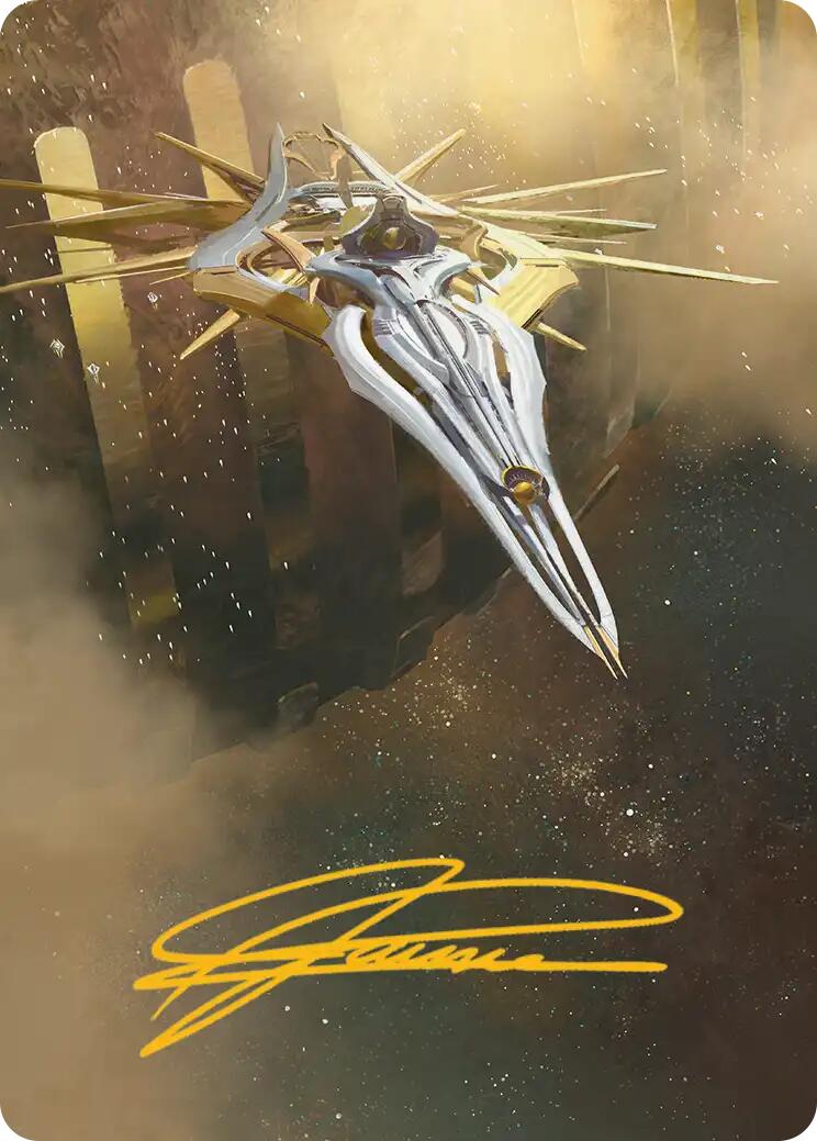 Dawnsire, Sunstar Dreadnought Art Card (Gold-Stamped Signature) [Edge of Eternities Art Series] - Magic: The Gathering - Card Brawlers | Quebec | Canada |