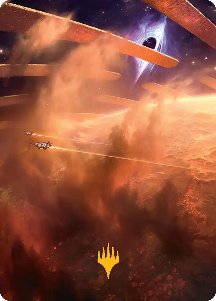 Adagia, Windswept Bastion Art Card (Gold-Stamped Planeswalker Symbol) [Edge of Eternities Art Series] - Magic: The Gathering - Card Brawlers | Quebec | Canada |