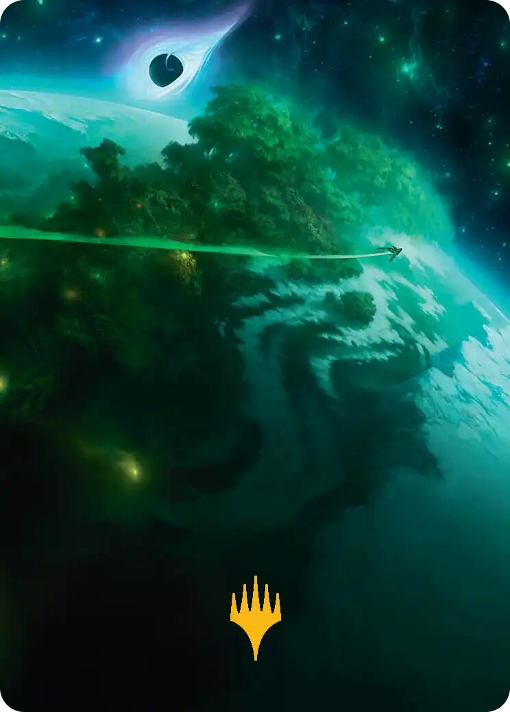 Evendo, Waking Haven Art Card (Gold-Stamped Planeswalker Symbol) [Edge of Eternities Art Series] - Magic: The Gathering - Card Brawlers | Quebec | Canada |