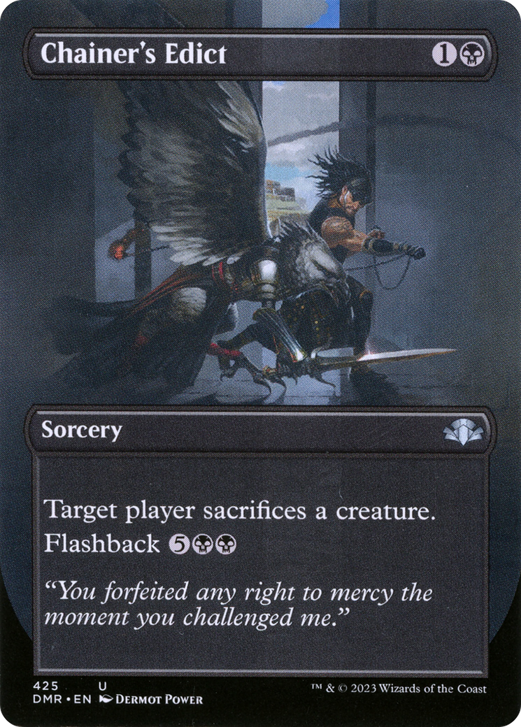 Chainer's Edict (Borderless Alternate Art) [Dominaria Remastered] - Magic: The Gathering - Card Brawlers | Quebec | Canada |