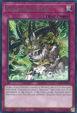 Dracotail Horn [JUSH-EN010] Rare - Yu-Gi-Oh! - Card Brawlers | Quebec | Canada |