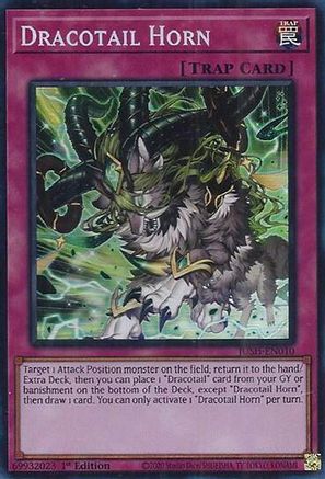 Dracotail Horn (Super Rare) [JUSH-EN010] Super Rare - Yu-Gi-Oh! - Card Brawlers | Quebec | Canada |
