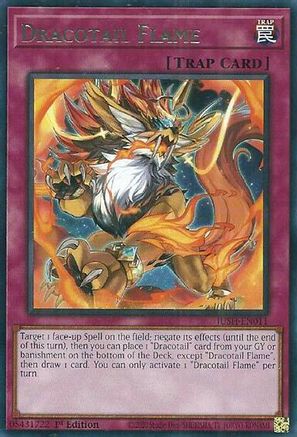 Dracotail Flame [JUSH-EN011] Rare - Yu-Gi-Oh! - Card Brawlers | Quebec | Canada |