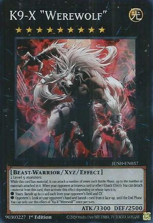 K9-X "Werewolf" [JUSH-EN037] Super Rare - Yu-Gi-Oh! - Card Brawlers | Quebec | Canada |