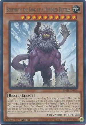 Behemoth the King of a Hundred Battles [JUSH-EN050] Rare - Yu-Gi-Oh! - Card Brawlers | Quebec | Canada |