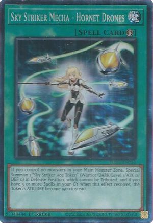 Sky Striker Mecha - Hornet Drones (CR) [JUSH-EN053] Collector's Rare - Yu-Gi-Oh! - Card Brawlers | Quebec | Canada |
