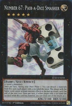 Number 67: Pair-a-Dice Smasher (Super Rare) [JUSH-EN058] Super Rare - Yu-Gi-Oh! - Card Brawlers | Quebec | Canada |