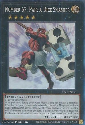 Number 67: Pair-a-Dice Smasher (CR) [JUSH-EN058] Collector's Rare - Yu-Gi-Oh! - Card Brawlers | Quebec | Canada |
