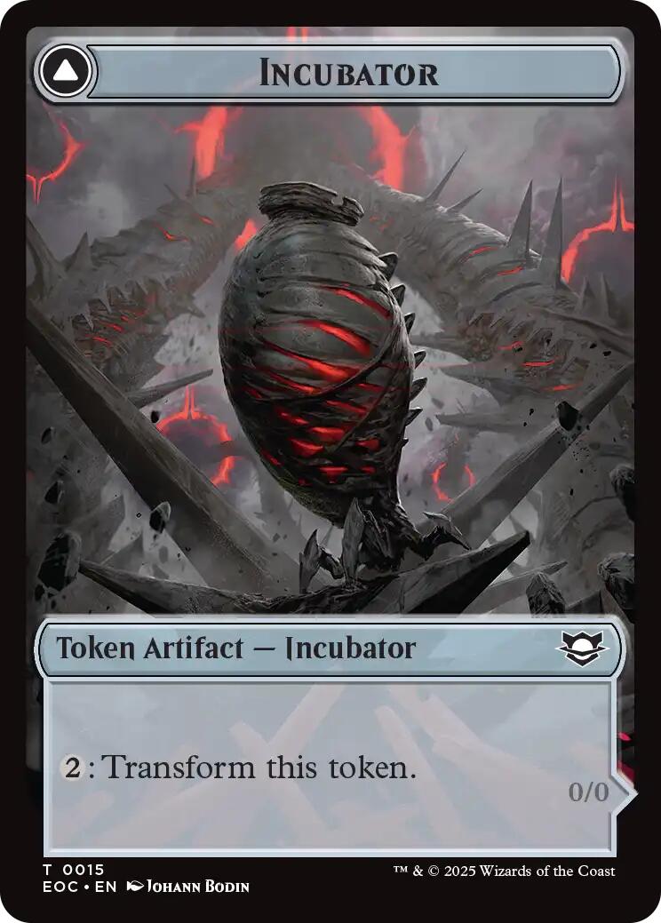 Incubator // Phyrexian Double-Sided Token [Edge of Eternities Commander Tokens] - Magic: The Gathering - Card Brawlers | Quebec | Canada |