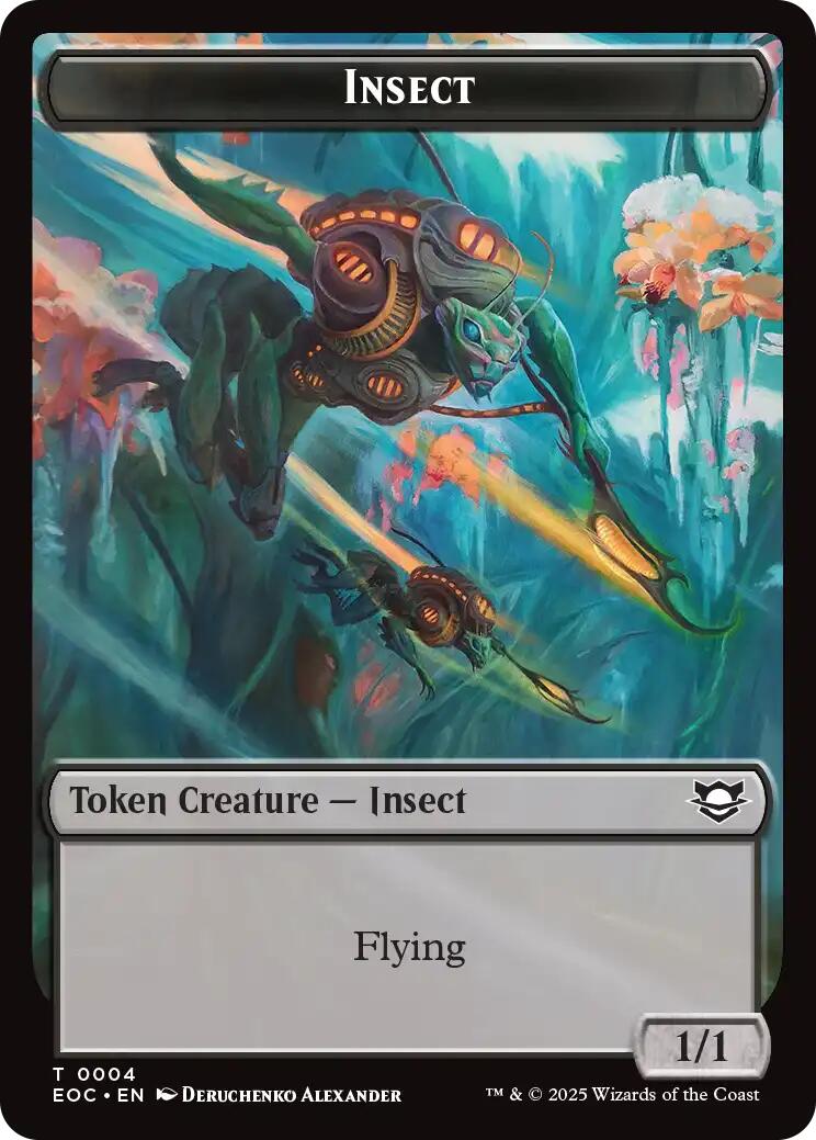 Insect // Elemental (0008) Double-Sided Token [Edge of Eternities Commander Tokens] - Magic: The Gathering - Card Brawlers | Quebec | Canada |