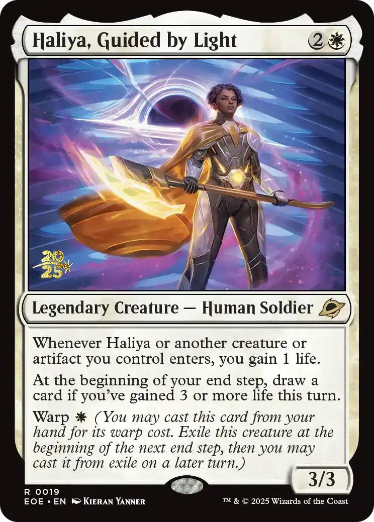 Haliya, Guided by Light [Edge of Eternities Prerelease Promos] - Magic: The Gathering - Card Brawlers | Quebec | Canada |