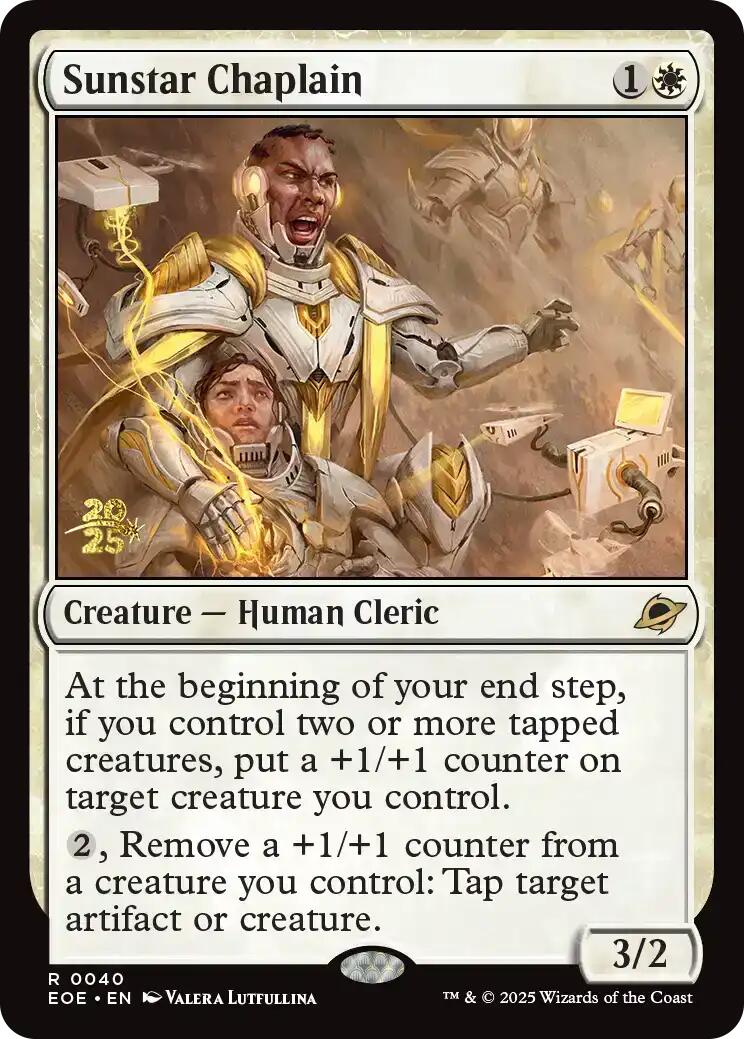 Sunstar Chaplain [Edge of Eternities Prerelease Promos] - Magic: The Gathering - Card Brawlers | Quebec | Canada |