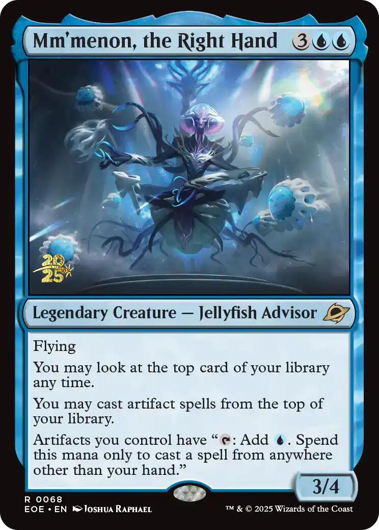 Mm'menon, the Right Hand [Edge of Eternities Prerelease Promos] - Magic: The Gathering - Card Brawlers | Quebec | Canada |