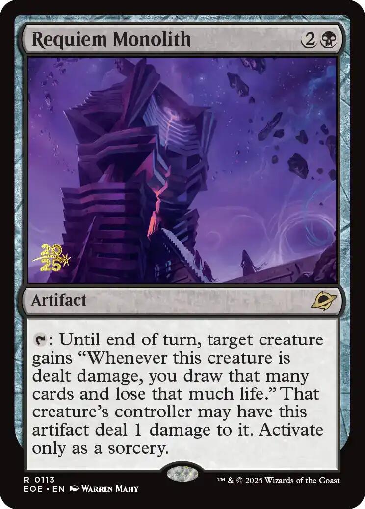 Requiem Monolith [Edge of Eternities Prerelease Promos] - Magic: The Gathering - Card Brawlers | Quebec | Canada |