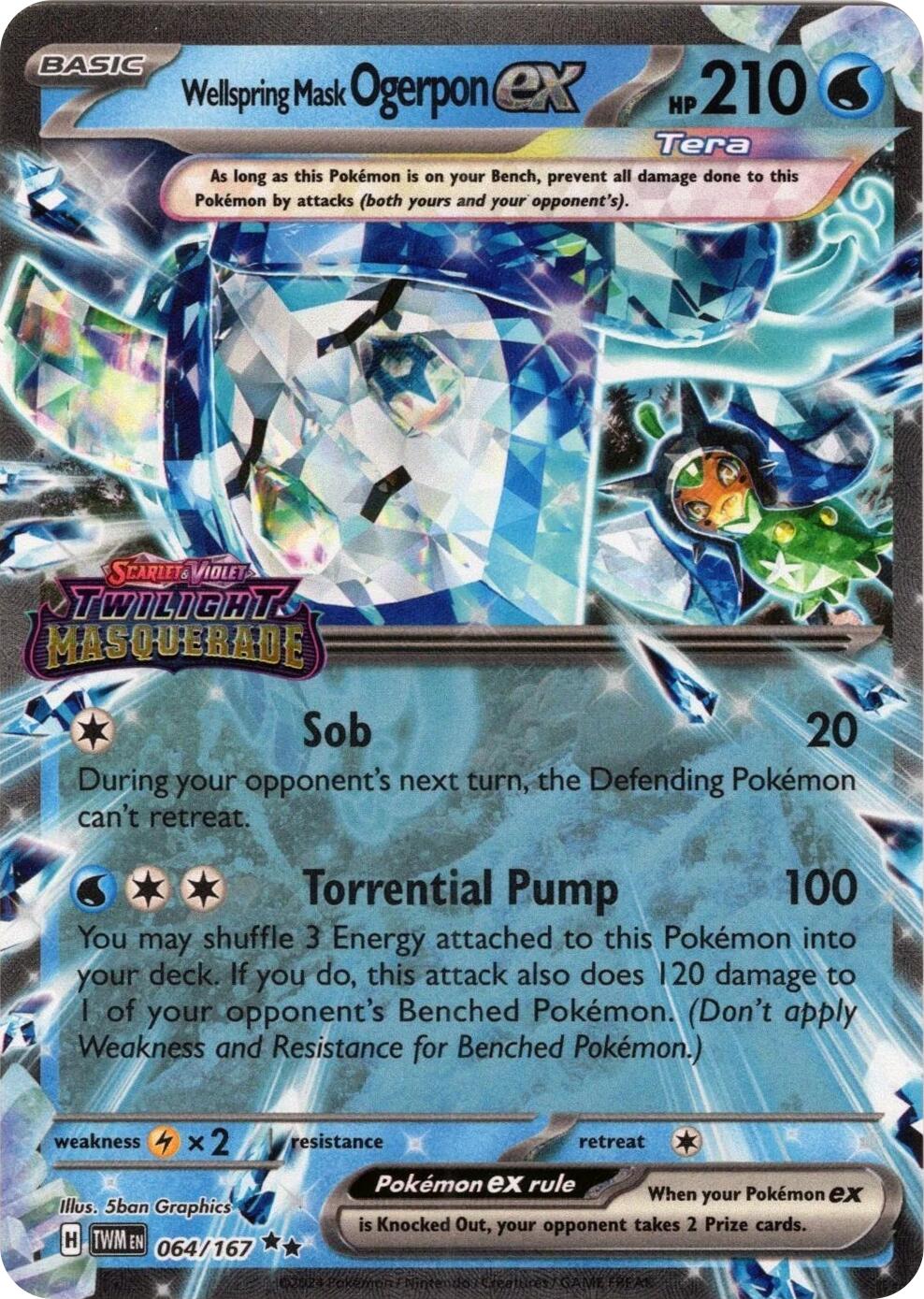 Wellspring Mask Ogerpon ex (064/167) (Stamped) [Miscellaneous Cards] - Pokémon - Card Brawlers | Quebec | Canada |