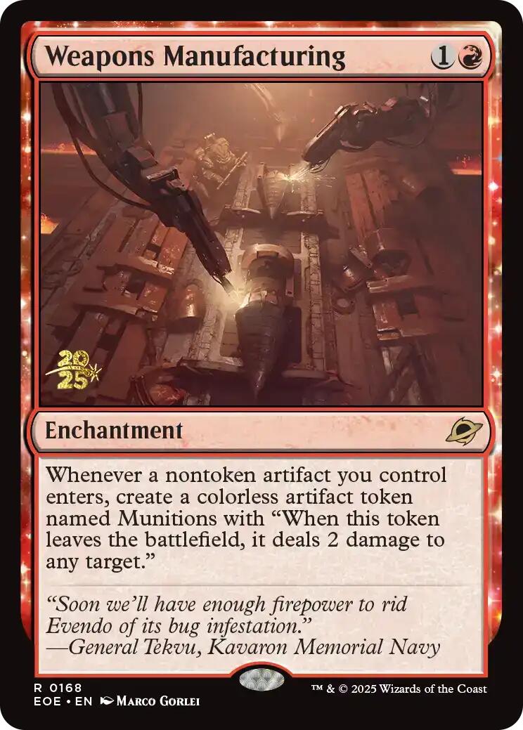 Weapons Manufacturing [Edge of Eternities Prerelease Promos] - Magic: The Gathering - Card Brawlers | Quebec | Canada |