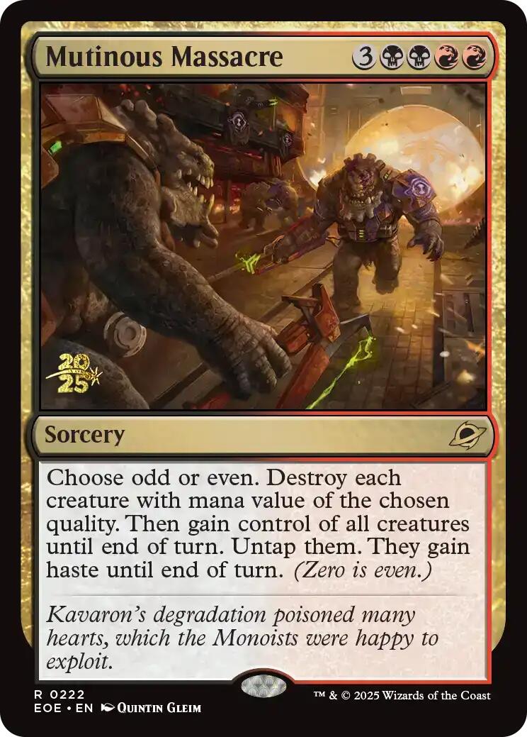 Mutinous Massacre [Edge of Eternities Prerelease Promos] - Magic: The Gathering - Card Brawlers | Quebec | Canada |