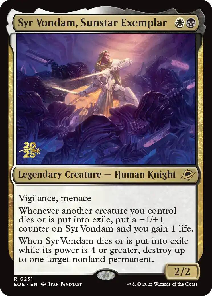 Syr Vondam, Sunstar Exemplar [Edge of Eternities Prerelease Promos] - Magic: The Gathering - Card Brawlers | Quebec | Canada |