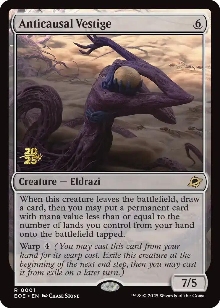 Anticausal Vestige [Edge of Eternities Prerelease Promos] - Magic: The Gathering - Card Brawlers | Quebec | Canada |