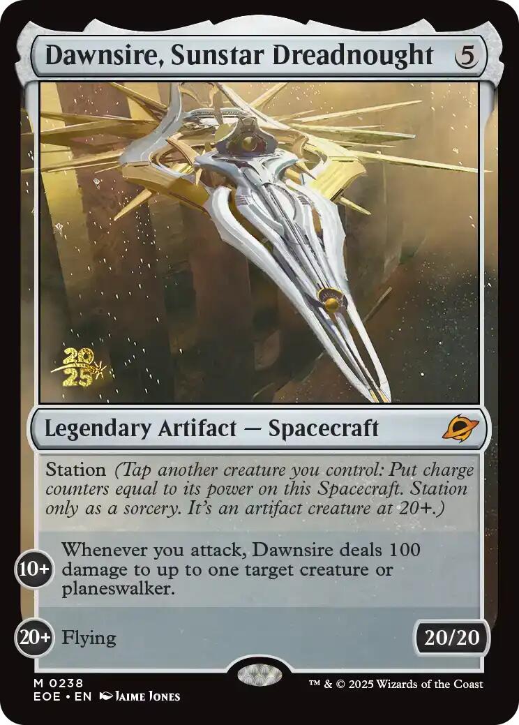Dawnsire, Sunstar Dreadnought [Edge of Eternities Prerelease Promos] - Magic: The Gathering - Card Brawlers | Quebec | Canada |