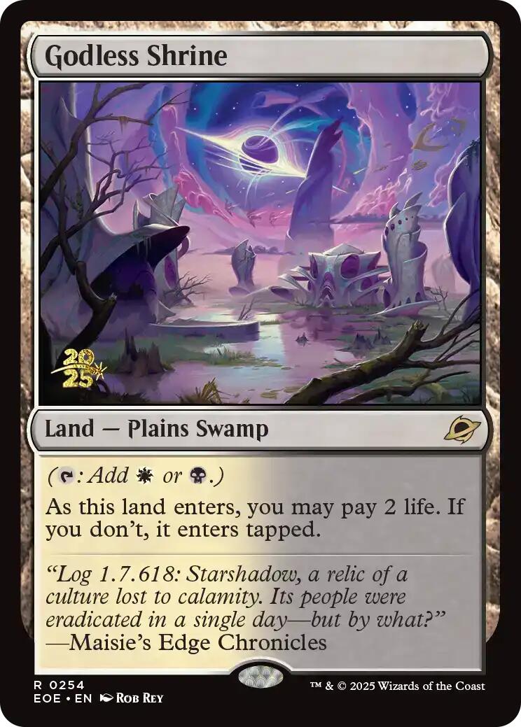 Godless Shrine [Edge of Eternities Prerelease Promos] - Magic: The Gathering - Card Brawlers | Quebec | Canada |