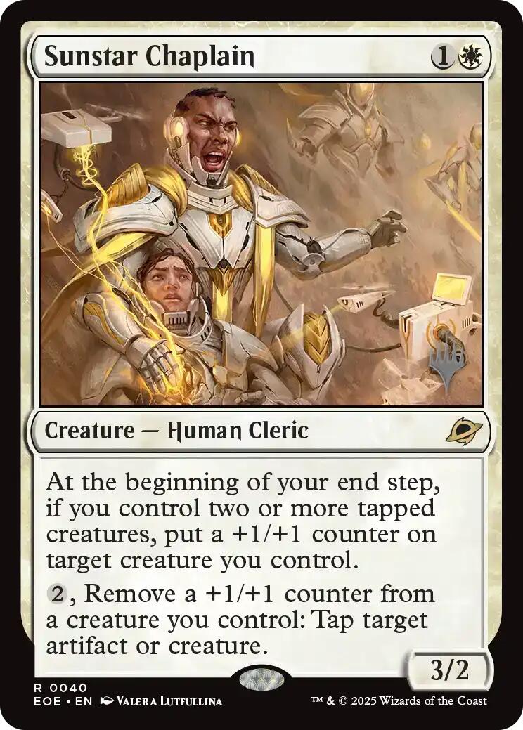 Sunstar Chaplain [Edge of Eternities Promo Pack] - Magic: The Gathering - Card Brawlers | Quebec | Canada |